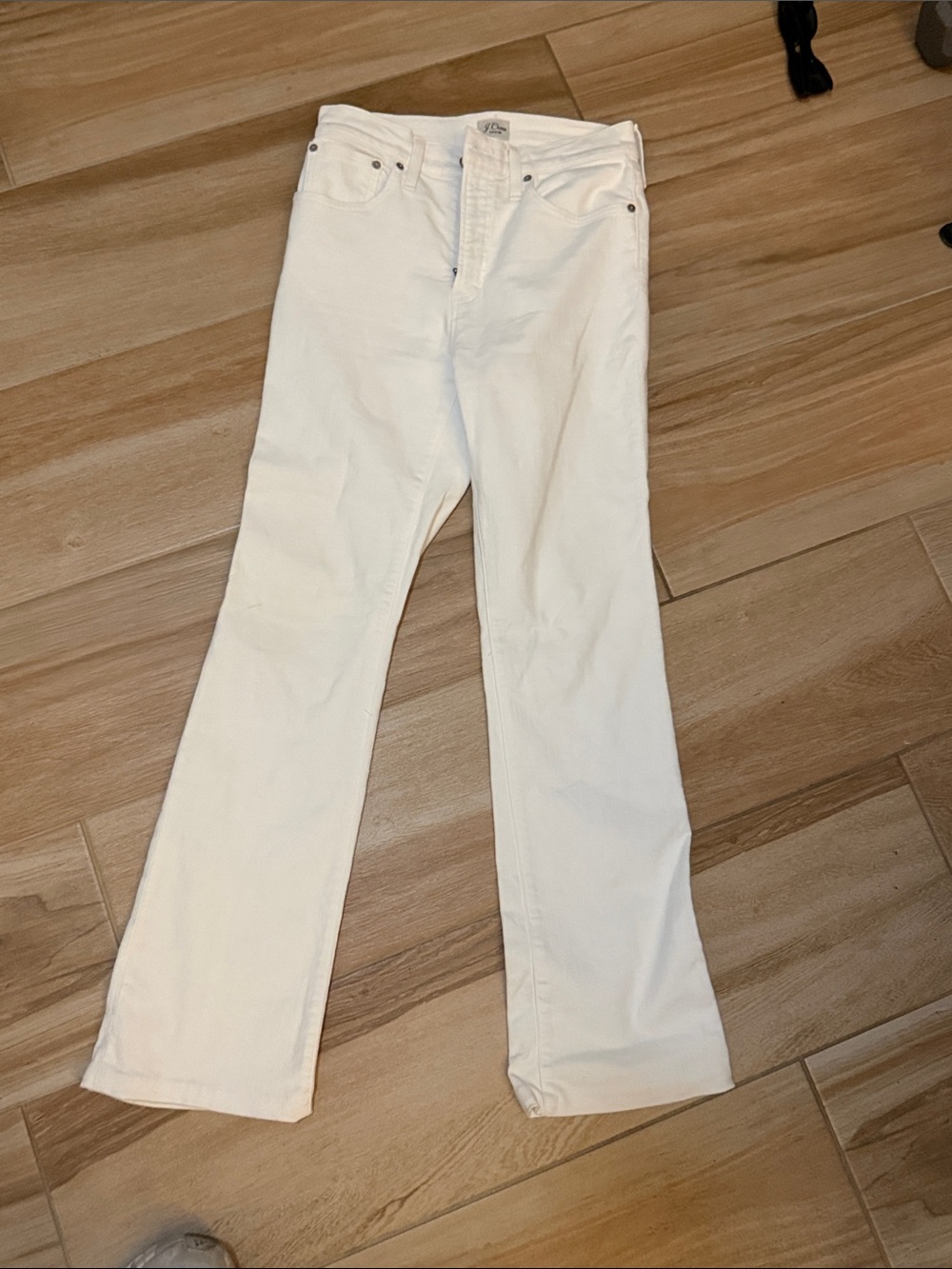 J. Crew Cream Flare Jeans
